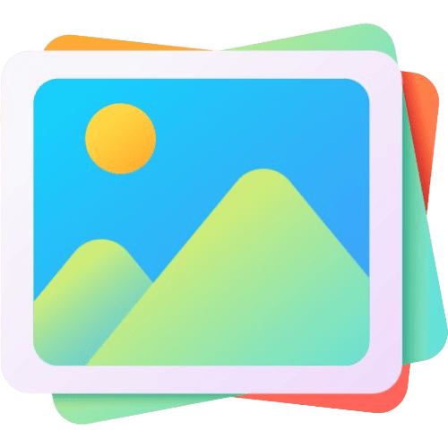 Icon representing image and media editing tools like compressor, resizer, converter, and more